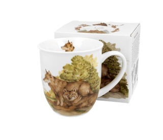 Kubek wilki świat zwierząt prezent dla chłopaka porcelana