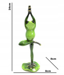 Figurka żaba na biurko żabka joga medytacja ćwiczenia