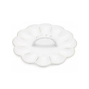 Talerz na jajka do jajek porcelana biały wielkanoc półmisek