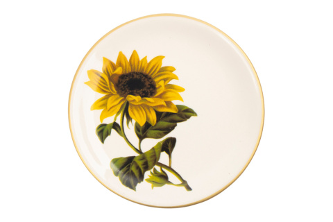 Talerz deserowy słoneczniki Mieroszów ceramiczny