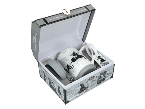 Kubek koty travelling cats w pudełku Carmani Londyn prezent