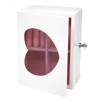 Pudełko drewniane szkatułka na biżuterię skrzynka serce