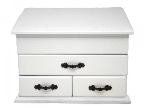 Duża szkatułka na biżuterię drewniana skrzynka pojemnik