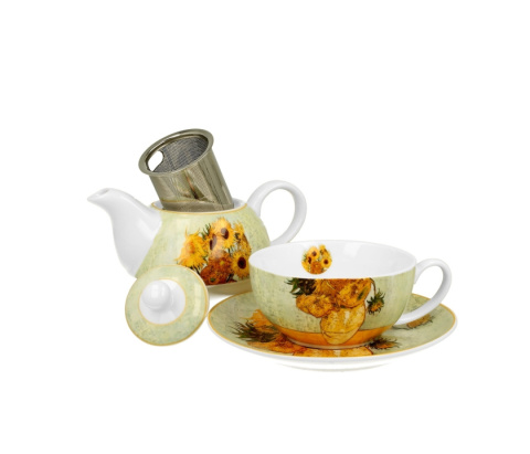 Dzbanek tea for one filiżanka zaparzacz Gogh Słoneczniki
