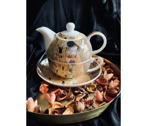 Filiżanka tea for one dzbanek zaparzacz Klimt Kiss classic