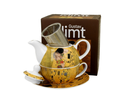 Filiżanka tea for one dzbanek zaparzacz Klimt Kiss classic