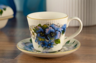 Filiżanka do kawy espresso malutka Mieroszów bratki