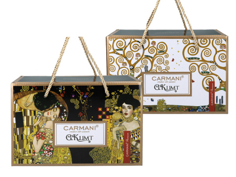 Filiżanka espresso ze spodkiem Klimt Pocałunek Carmani