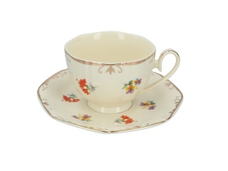 Filiżanka ze spodkiem na stopce Carmani na dzień kobiet