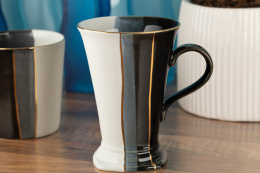 Kubek z nóżką trio Mieroszów ceramika polska