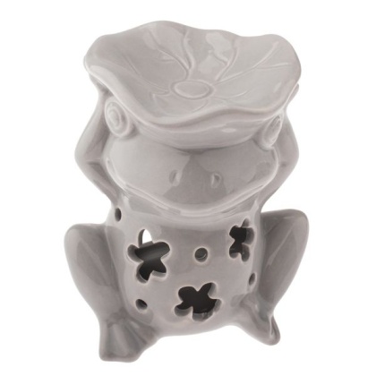 Ceramiczny kominek na olejek zapachowy wosk żaba połysk