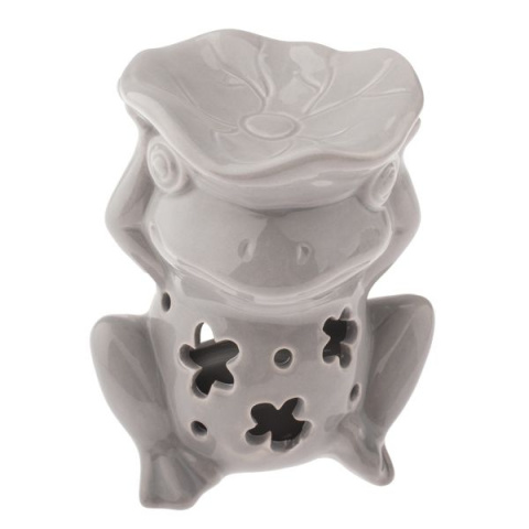 Ceramiczny kominek na olejek zapachowy wosk żaba połysk