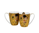 Zestaw 2 kubki w pudełku porcelana na prezent Kiss Klimt