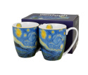 2 kubki porcelana Van Gogh Gwiaździsta noc na prezent