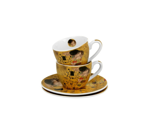 Filiżanki do espresso Klimt Pocałunek zestaw 2 szt kiss