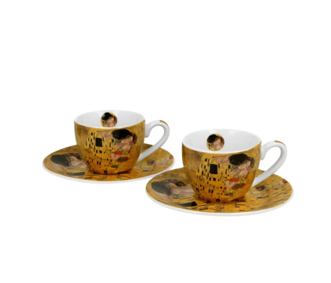 Filiżanki do espresso Klimt Pocałunek zestaw 2 szt kiss