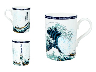 Kubek do kawy dla mężczyzny Carmani wielka fala Hokusai