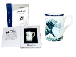 Kubek do kawy dla mężczyzny Carmani wielka fala Hokusai