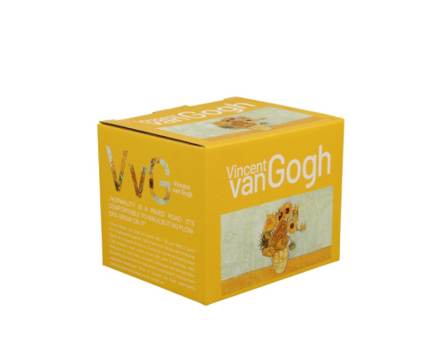 Kubek baryłka do herbaty Van Gogh Sunflowers na prezent