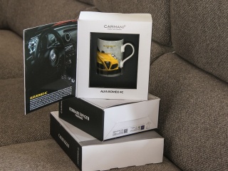 Kubek Alfa Romeo dla mężczyzny Carmani porcelana auto