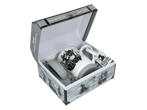 Kubek podróżny Barcelona koty travelling cats Carmani