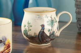 Kubek z Mieroszowa do herbaty baniasty kuropatwa kogut bażant