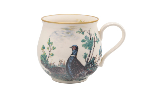 Kubek z Mieroszowa do herbaty baniasty kuropatwa kogut bażant