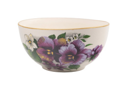 Miseczka do zupy w kolorze kremowym w bratki Mieroszów