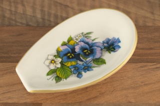 Podstawka pod łyżkę do kuchni Mieroszów bratki spodek