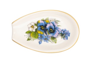 Podstawka pod łyżkę do kuchni Mieroszów bratki spodek