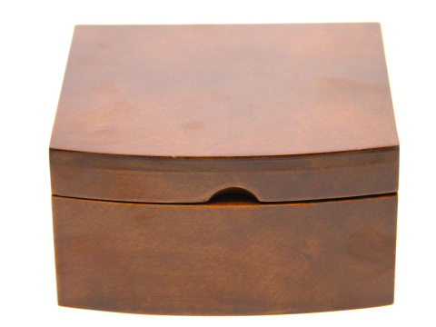 Szkatułka organizer na biżuterię skrzynka drewniana brąz