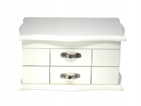 Duża szkatułka organizer na biżuterię skrzynka drewniana