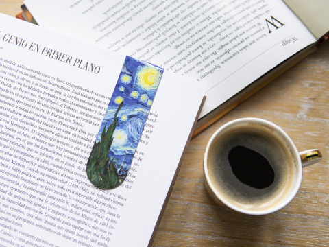 Zakładka do książki magnetyczna Gogh Carmani noc gwiazdy