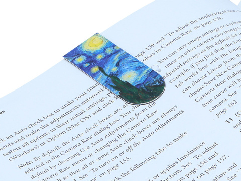 Zakładka do książki magnetyczna kpl 4 szt Carmani Gogh