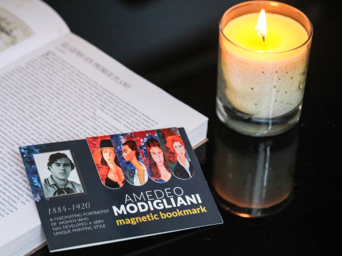 Zakładka do książki magnetyczna kpl 4 szt Carmani Modigliani