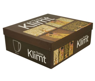 Kubki zestaw 4 szt Klimt prezent malarstwo kiss drzewo życia