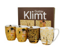 Kubki zestaw 4 szt Klimt prezent malarstwo kiss drzewo życia