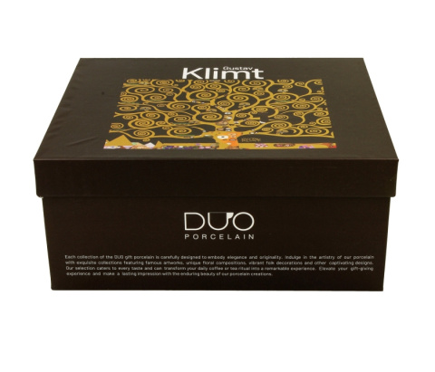 Zestaw dwie filiżanki ze spodkami do kawy Klimt Drzewo życia