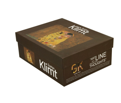 Zestaw dwie filiżanki ze spodkami do kawy Klimt Pocałunek