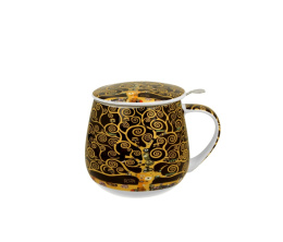 Kubek z zaparzaczem baryłka do herbaty ziół Klimt Drzewo