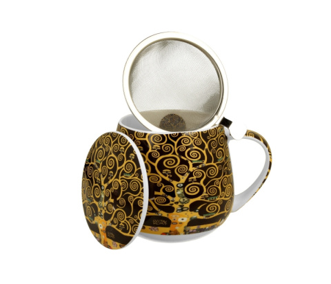 Kubek z zaparzaczem baryłka do herbaty ziół Klimt Drzewo