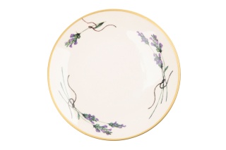 Talerz deserowy ceramiczny lawenda Mieroszów