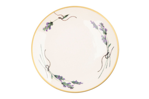 Talerz deserowy ceramiczny lawenda Mieroszów