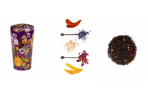 Chelton Vase Of Pansies Czarna Herbata 150g puszka bratki