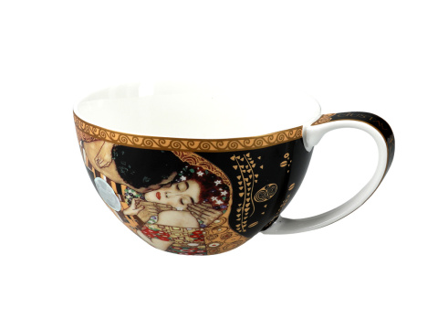 Filiżanka ze spodkiem Klimt Pocałunek Carmani do herbaty