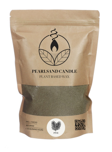 Granulat wosk świeca perłowa zapachowa sosna stearyna pine