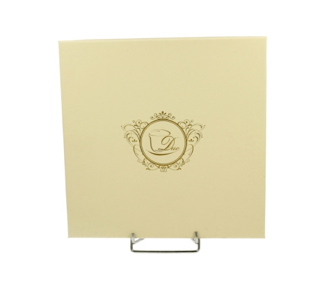 Talerze deserowe komplet 2 szt porcelana motylki ecru