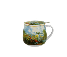 Kubek baryłka zaparzacz Monet Garden na urodziny ogród