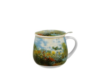Kubek baryłka zaparzacz Monet Garden na urodziny ogród