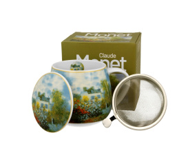 Kubek baryłka zaparzacz Monet Garden na urodziny ogród